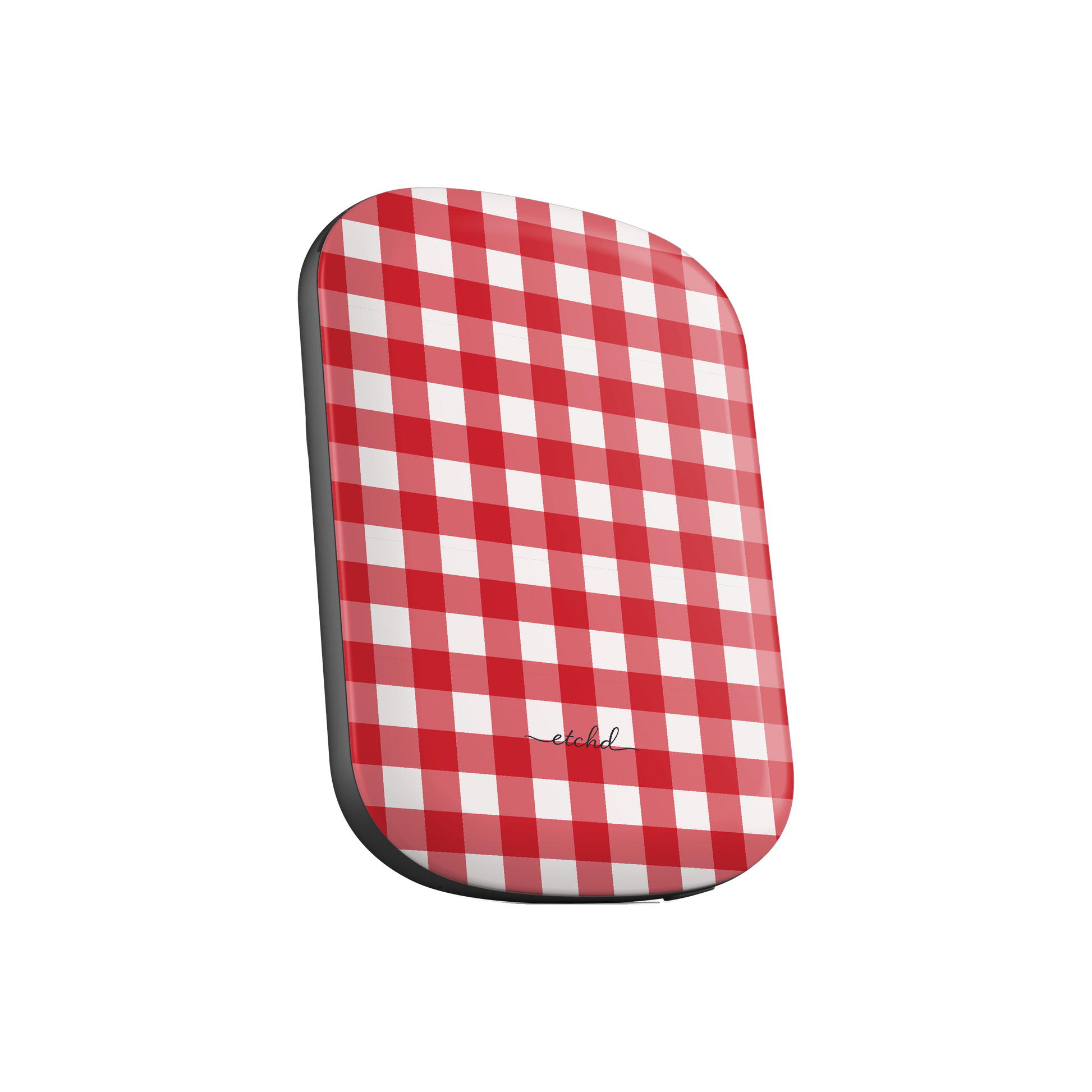 Classic Red & White Gingham Magnetic Powerbank by etchd, view 2
