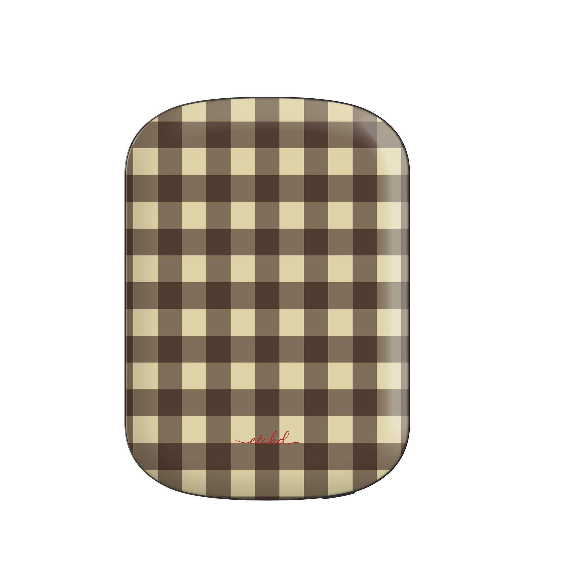 Butter & Brown Gingham Powerbank magnetico di etchd