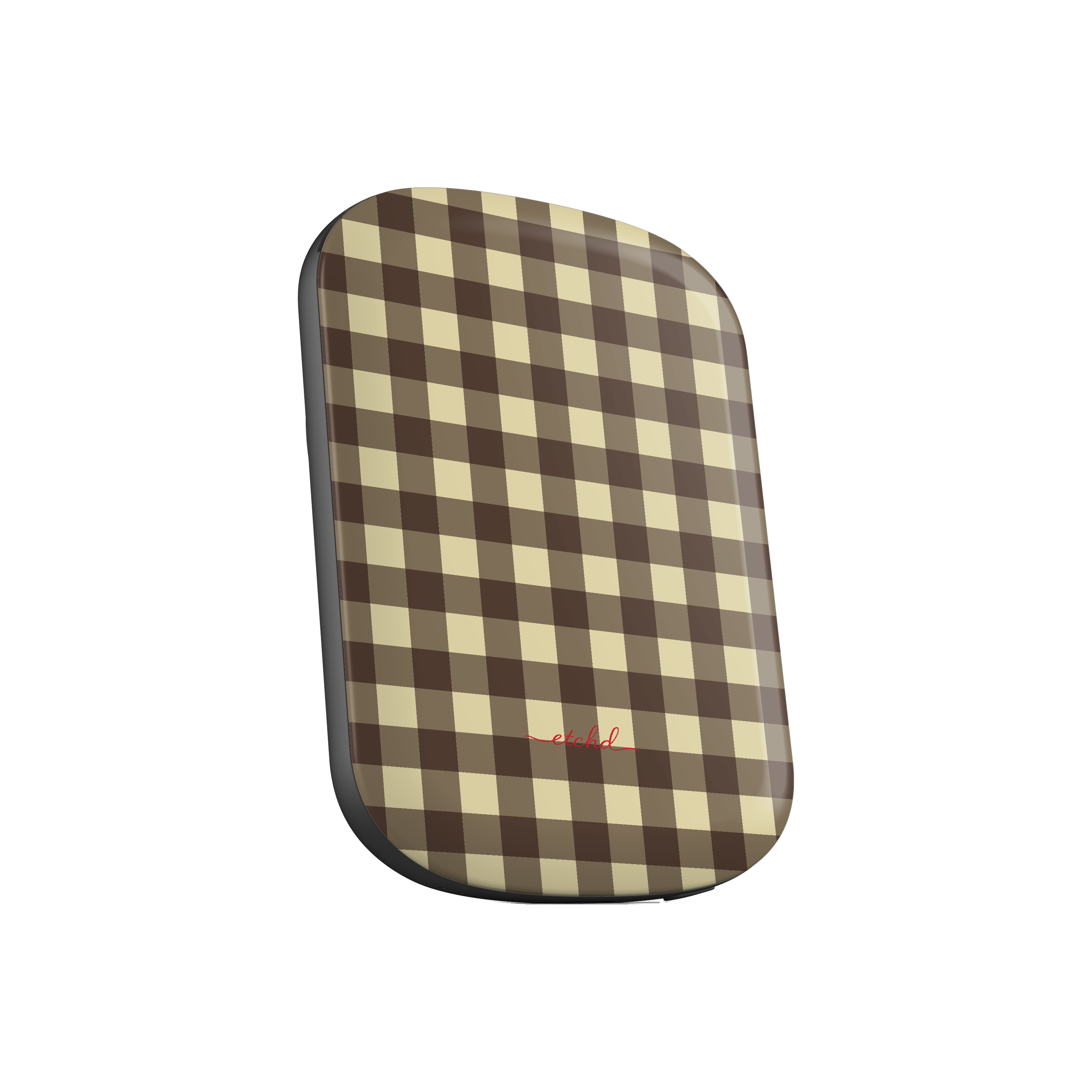 Butter & Brown Gingham Magnetic Powerbank by etchd, view 2