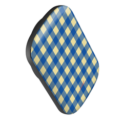 Butter & Cobalt Gingham Powerbank magnetico di etchd, vista 3