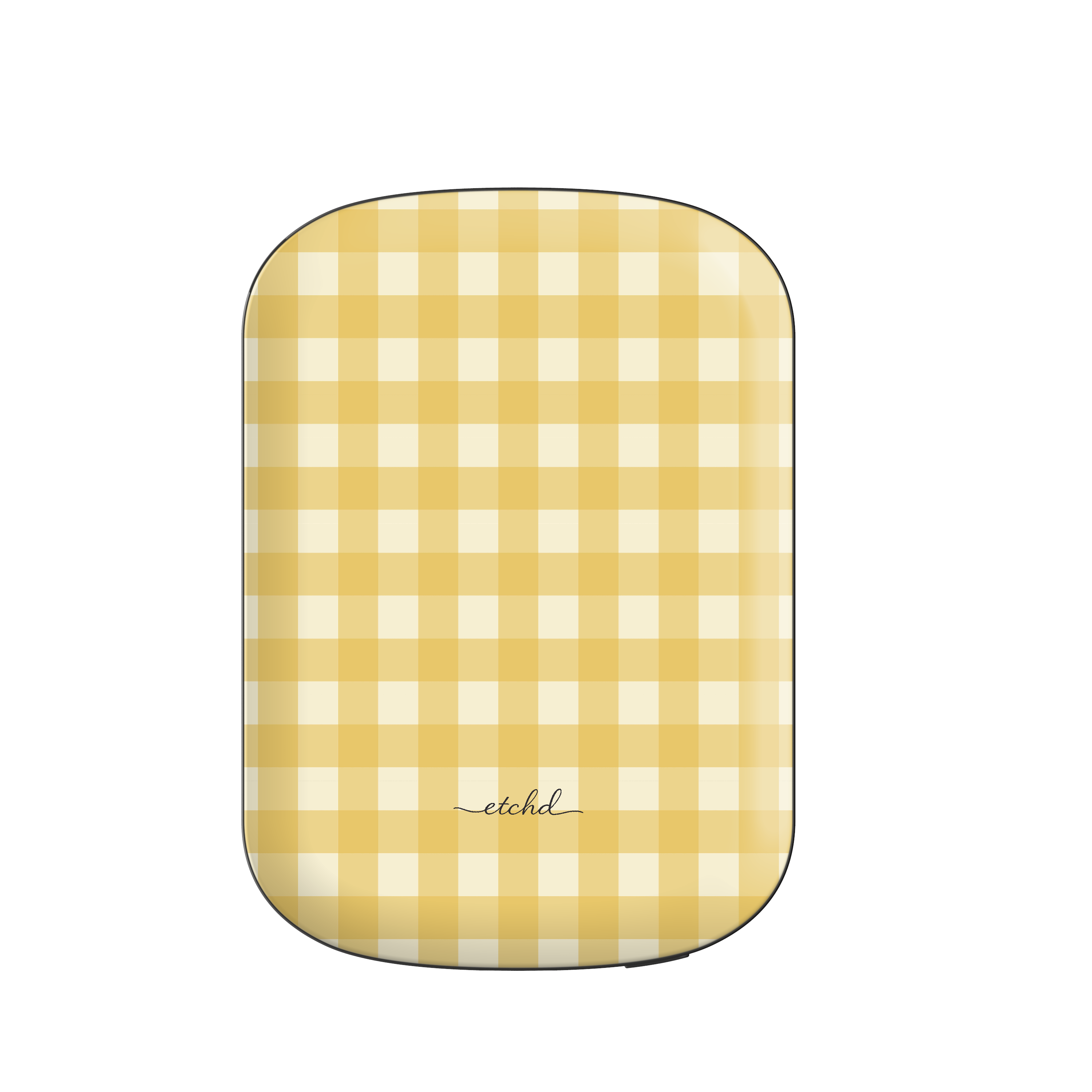 Butter & Cream Gingham Magnetic Powerbank by etchd