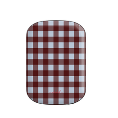 Blue & Cherry Gingham Batería externa magnética de etchd