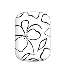 White & Black Floral Magnetic Powerbank