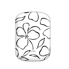 White & Black Floral Magnetic Powerbank by etchd