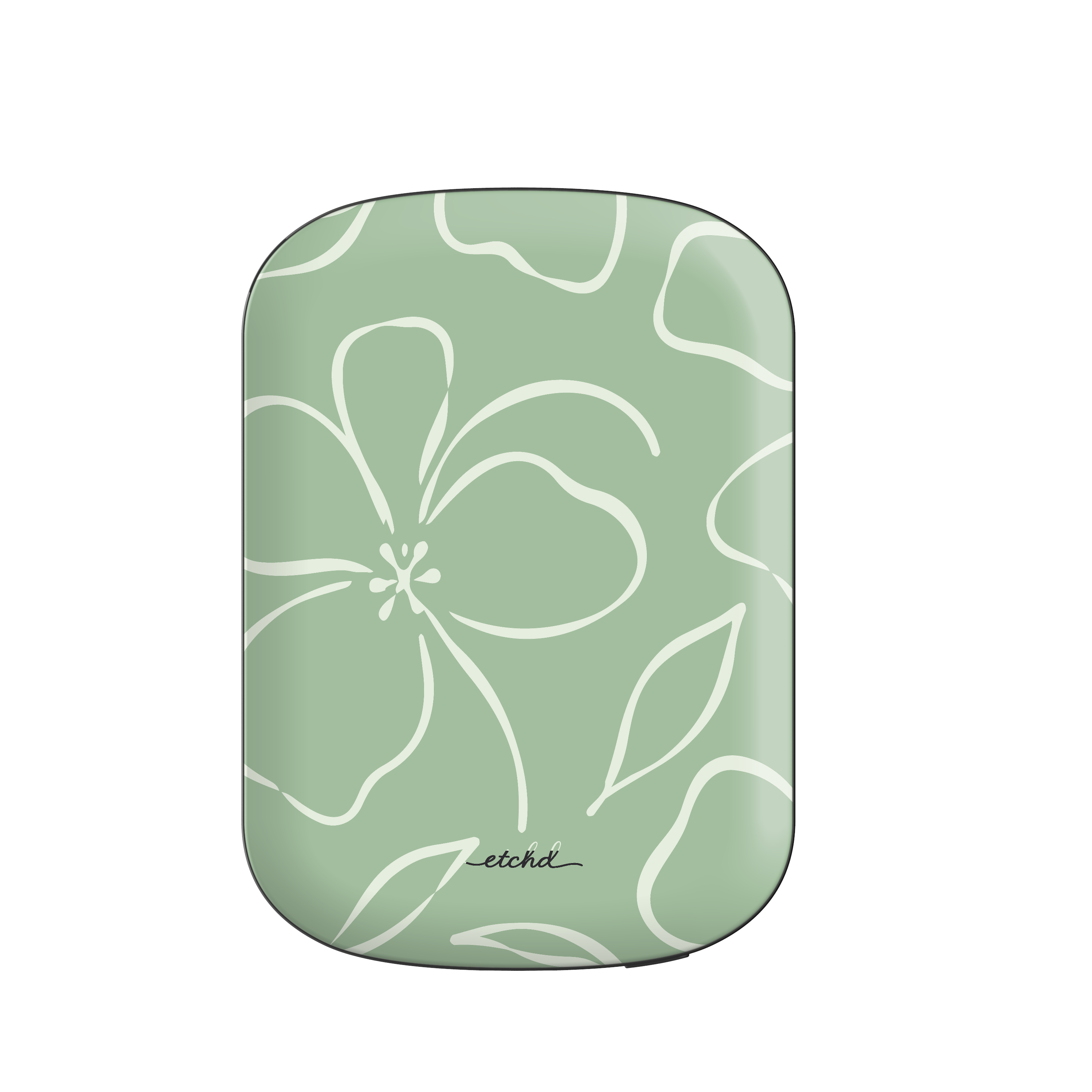 Sage & Cream Floral Batería externa magnética de etchd