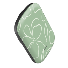 Sage & Cream Floral Powerbank magnetico di etchd, vista 3