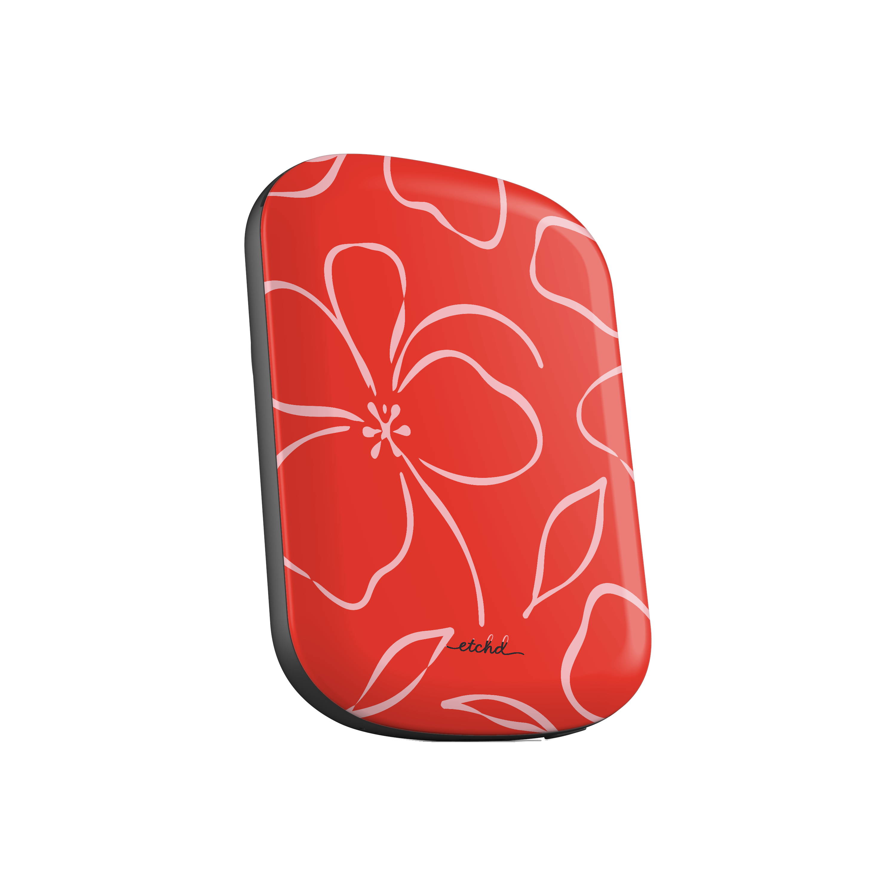 Poppy & Blush Floral Batería externa magnética de etchd, vista 2