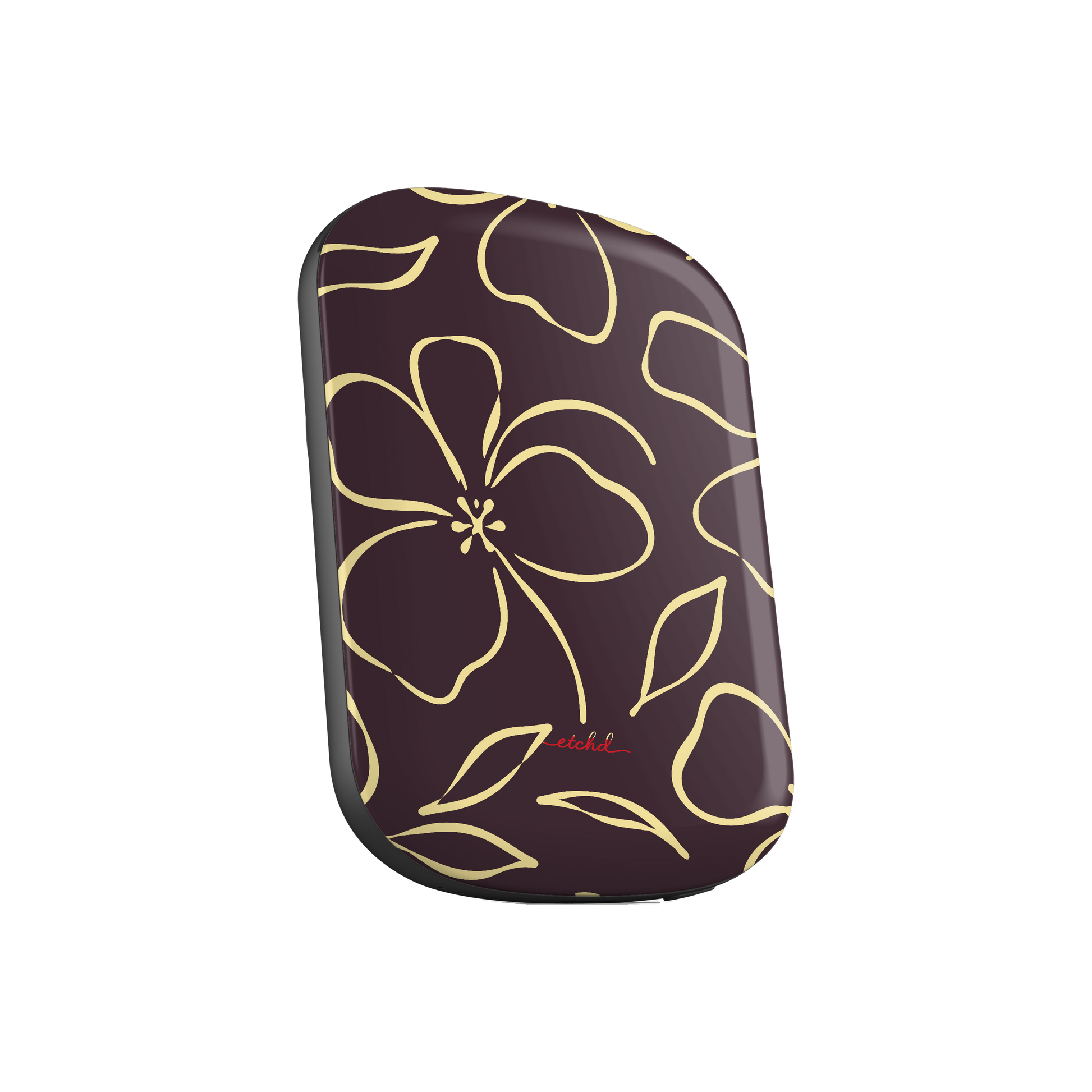 Plum & Butter Floral Magnetic Powerbank by etchd, view 2