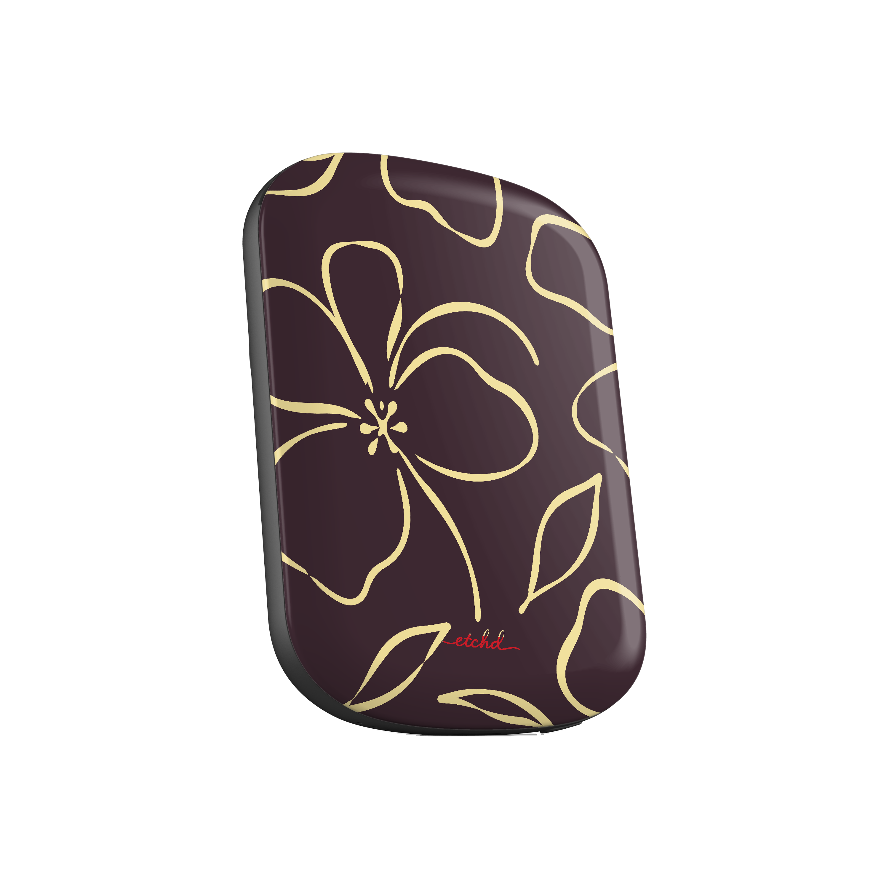 Plum & Butter Floral Batería externa magnética de etchd, vista 2