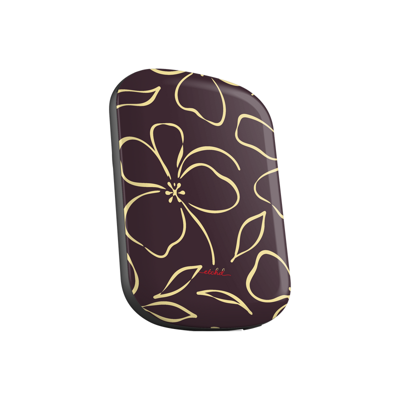 Plum & Butter Floral Magnetic Powerbank by etchd, view 2