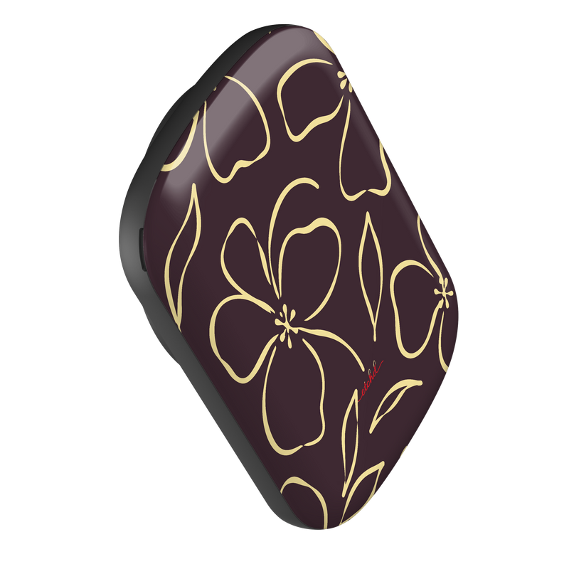 Plum & Butter Floral Magnetic Powerbank by etchd, view 3