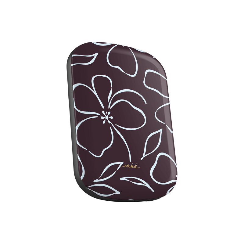 Plum & Blue Floral Magnetic Powerbank by etchd, view 2