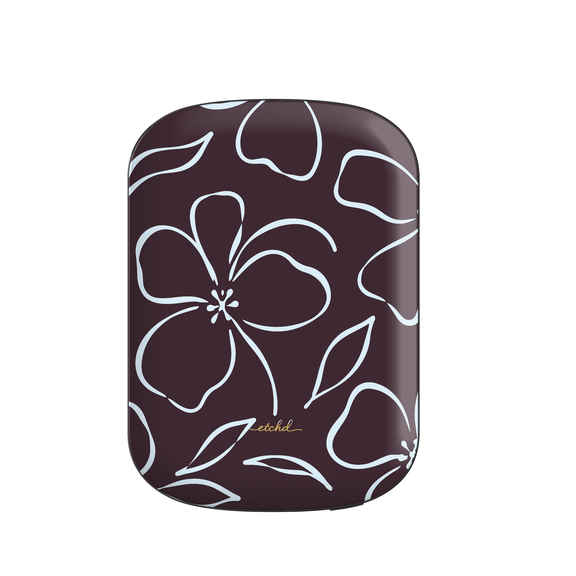 Plum & Blue Floral Magnetic Powerbank by etchd