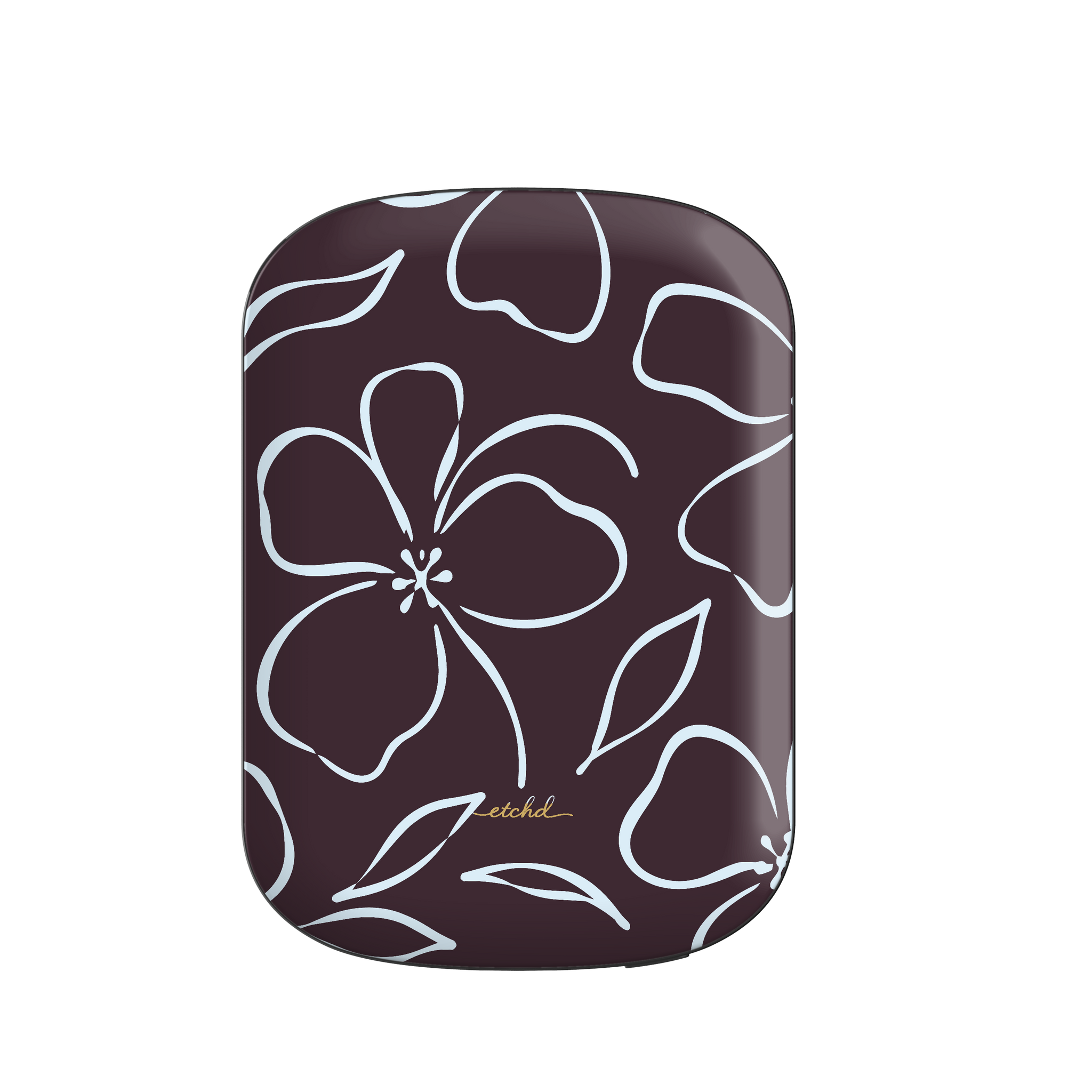 Plum & Blue Floral Magnetic Powerbank by etchd