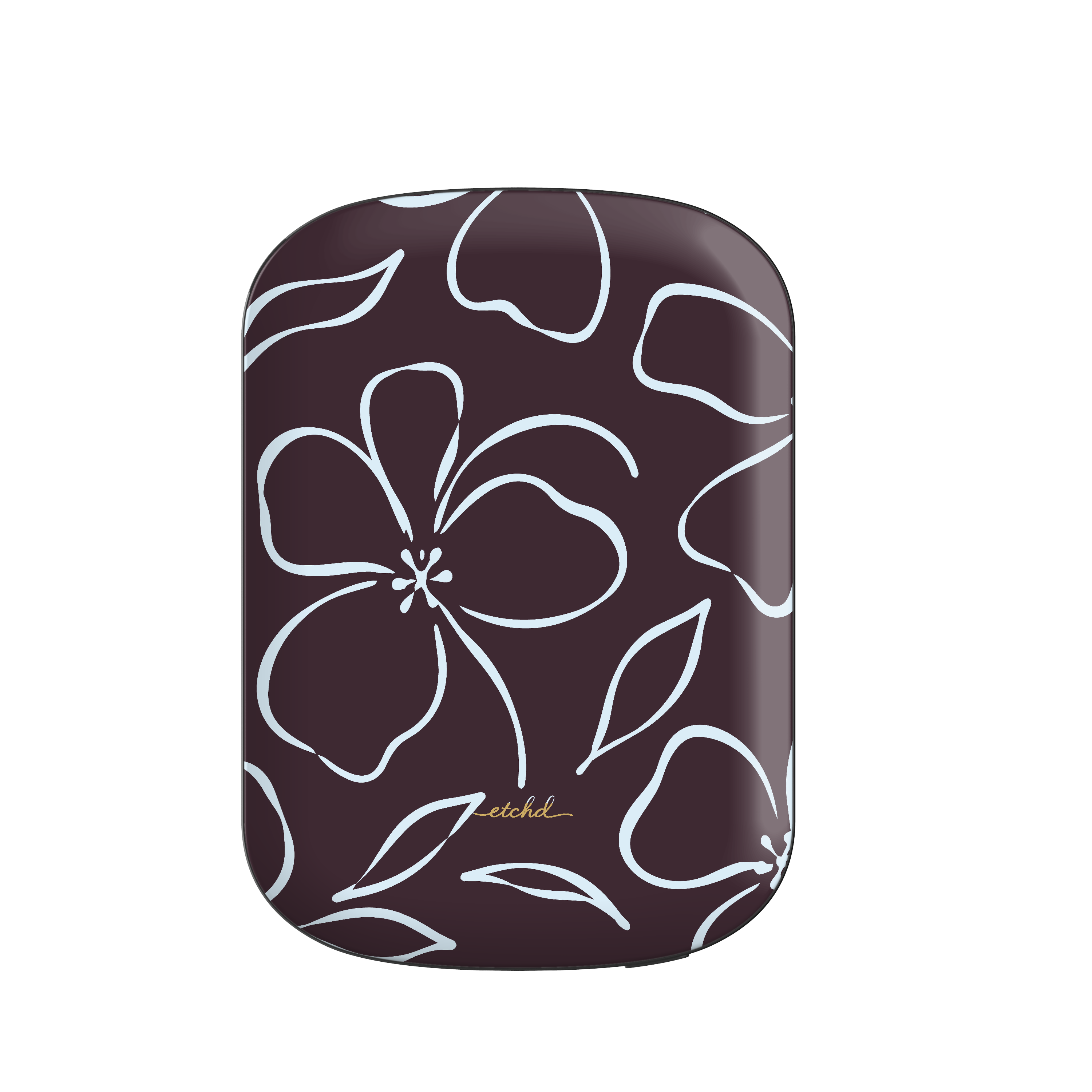 Plum & Blue Floral Magnetic Powerbank by etchd