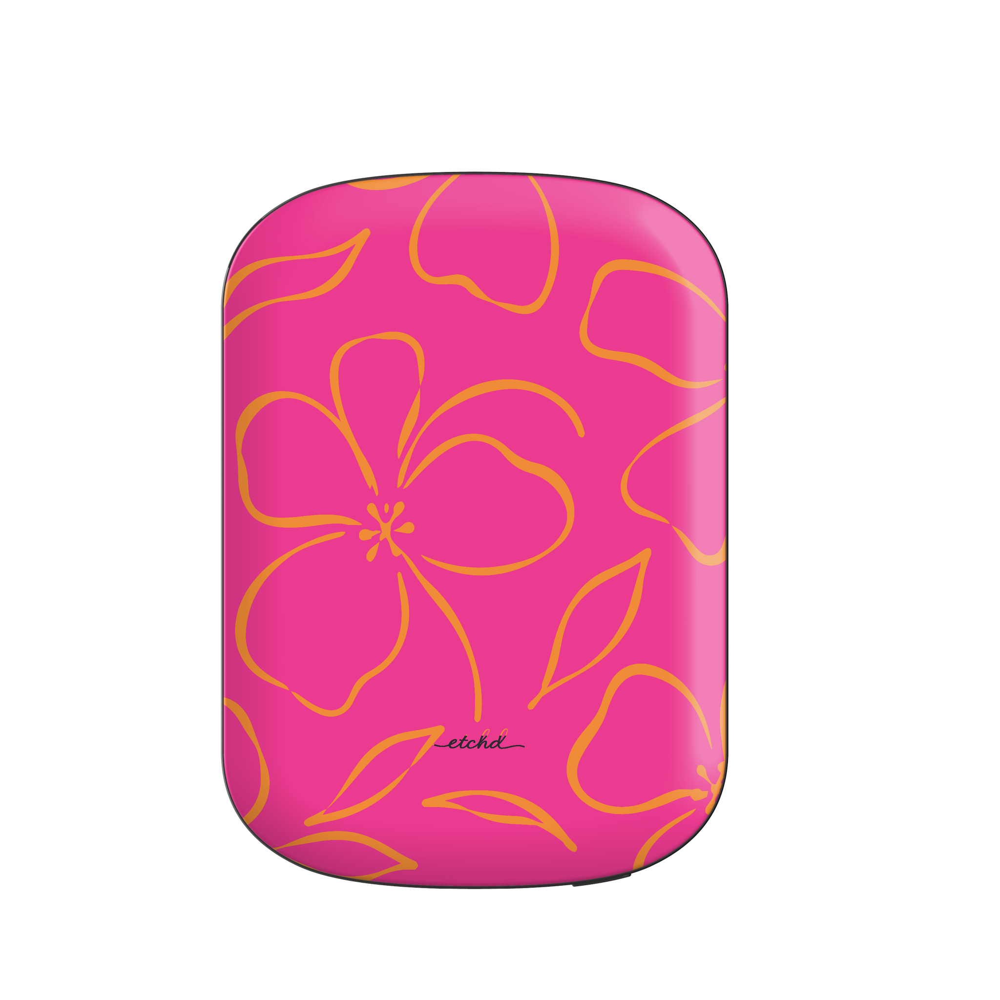 Pink & Orange Floral Magnetic Powerbank by etchd