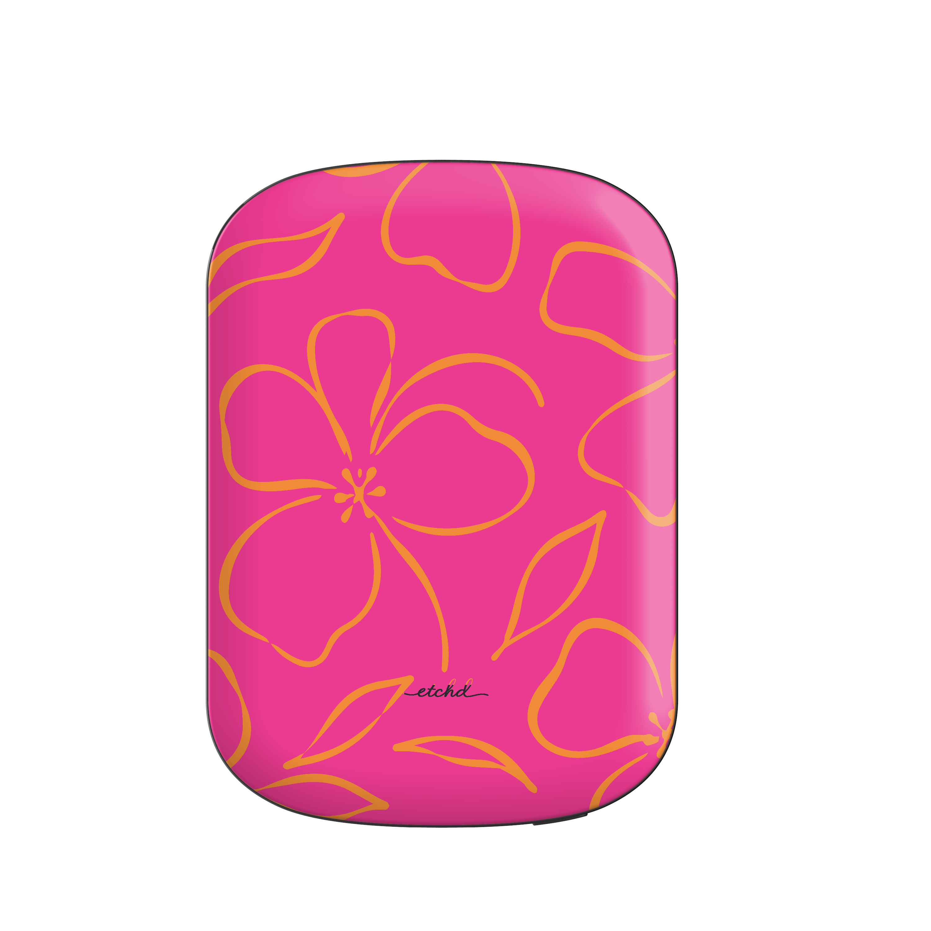Pink & Orange Floral Magnetic Powerbank by etchd