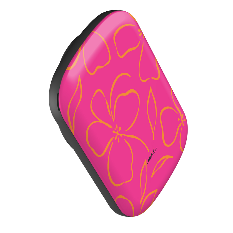 Pink & Orange Floral Magnetic Powerbank by etchd, view 3