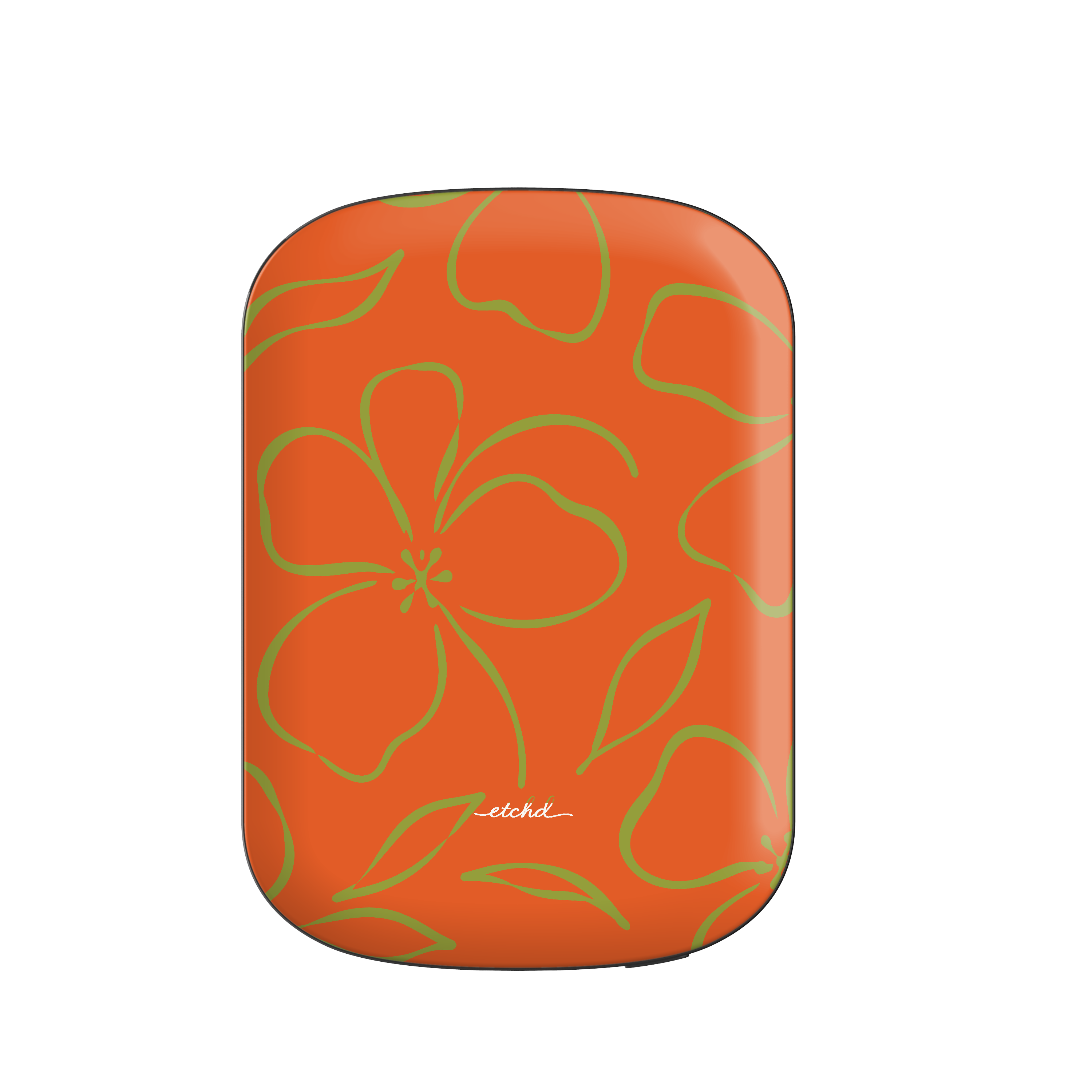 Persimmon & Wasabi Floral Magnetic Powerbank by etchd