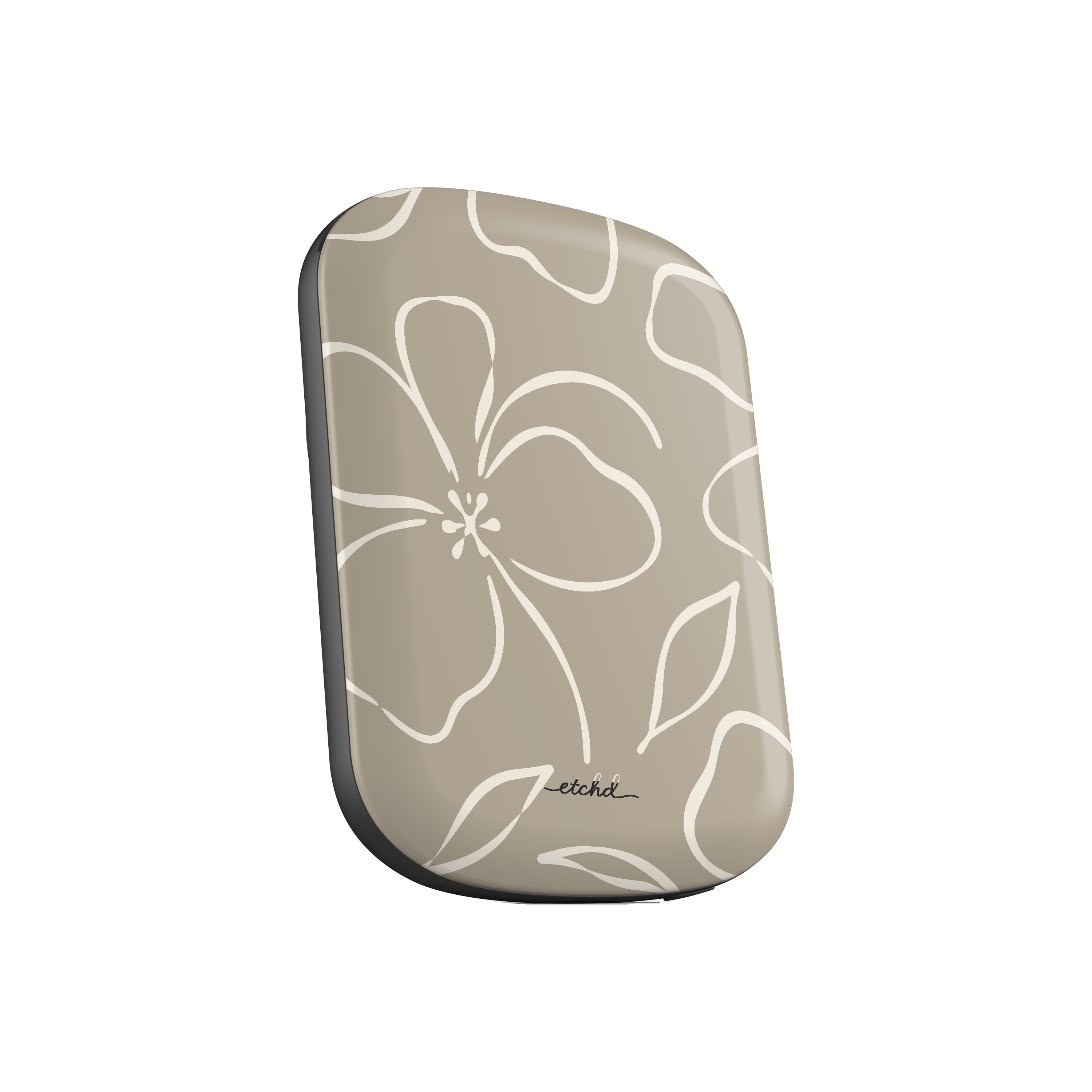 Neutral Floral Batería externa magnética de etchd, vista 2