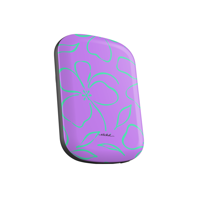 Lilac & Hypermint Floral Magnetic Powerbank by etchd, view 2