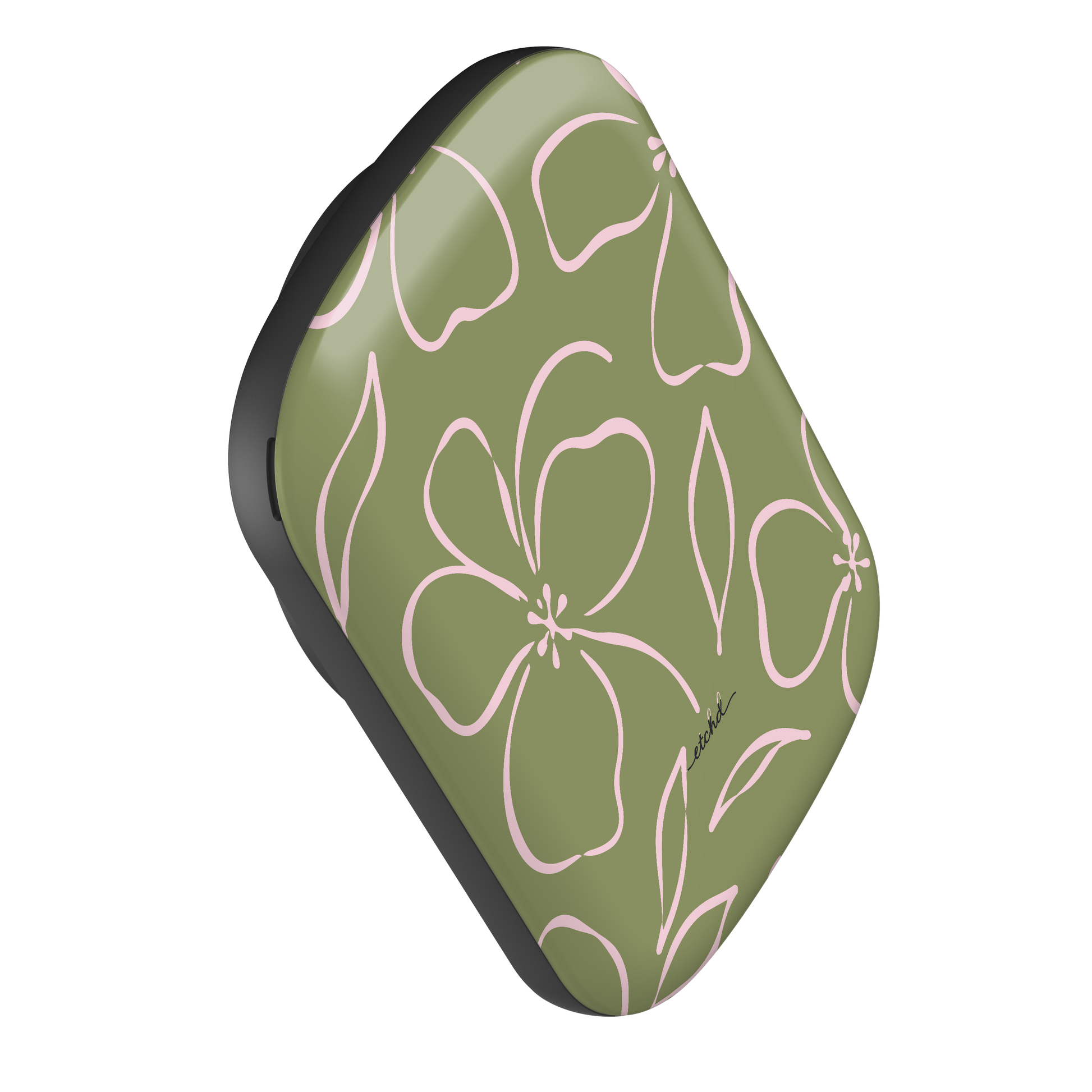 Green & Pink Floral Magnetic Powerbank by etchd, view 3