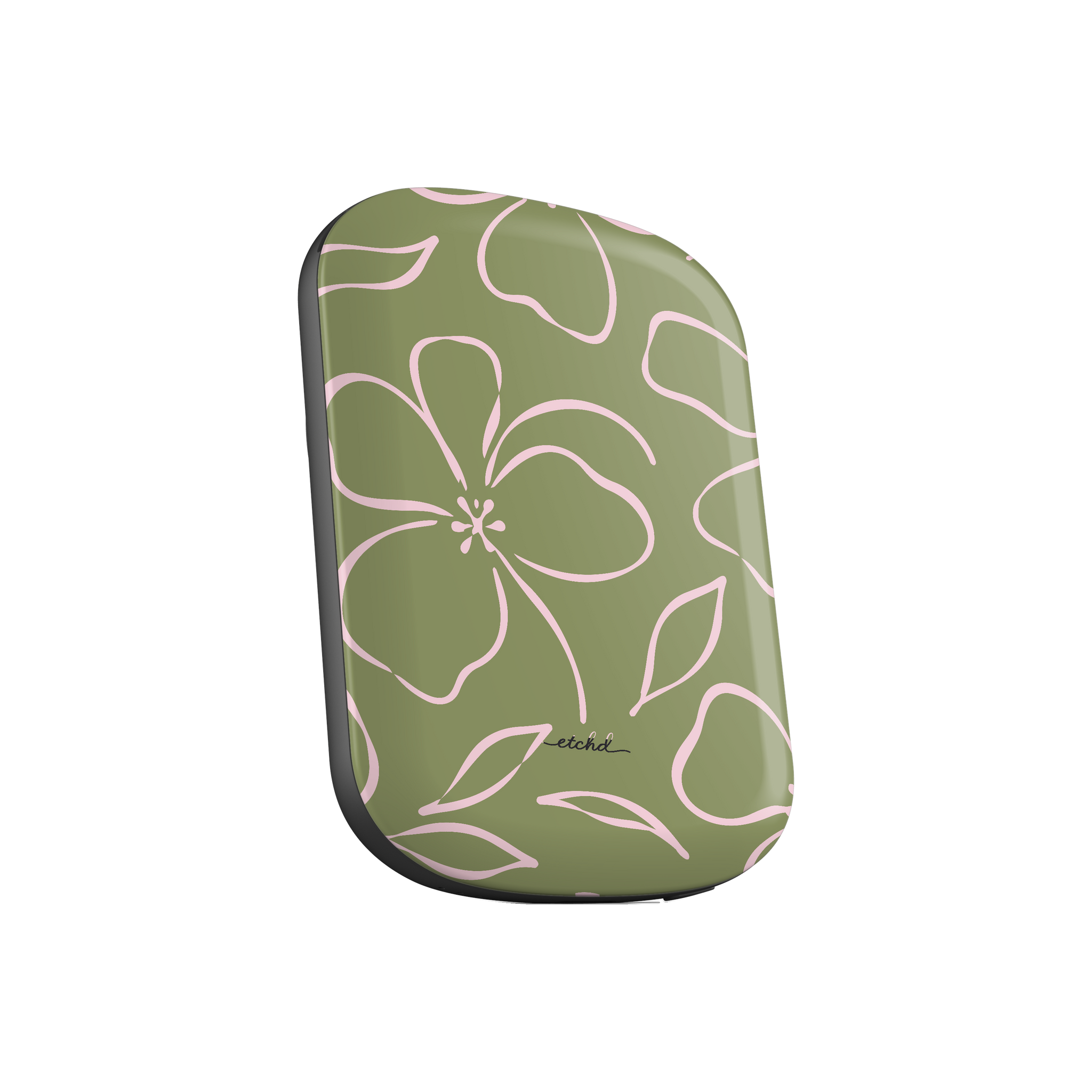 Green & Pink Floral Magnetic Powerbank by etchd, view 2
