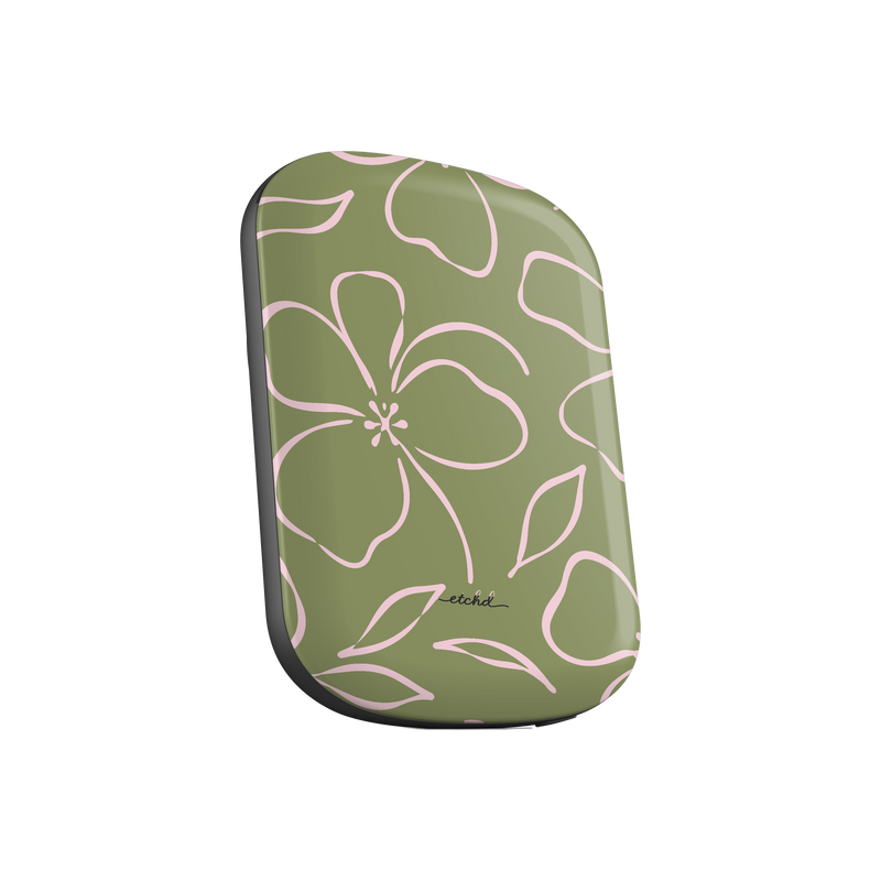 Green & Pink Floral Magnetic Powerbank by etchd, view 2