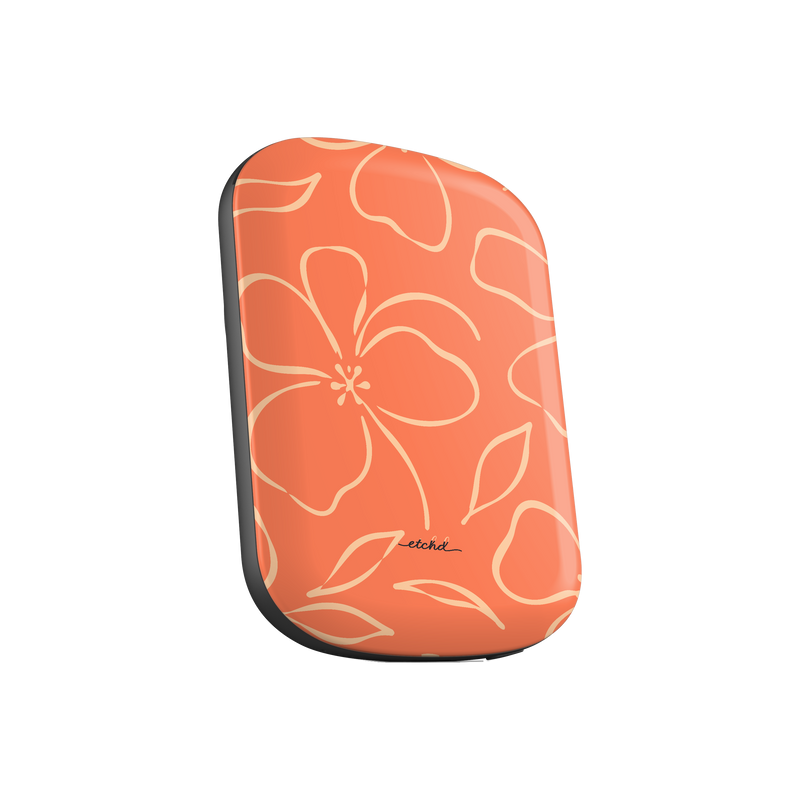 Coral & Peach Floral Magnetic Powerbank by etchd, view 2