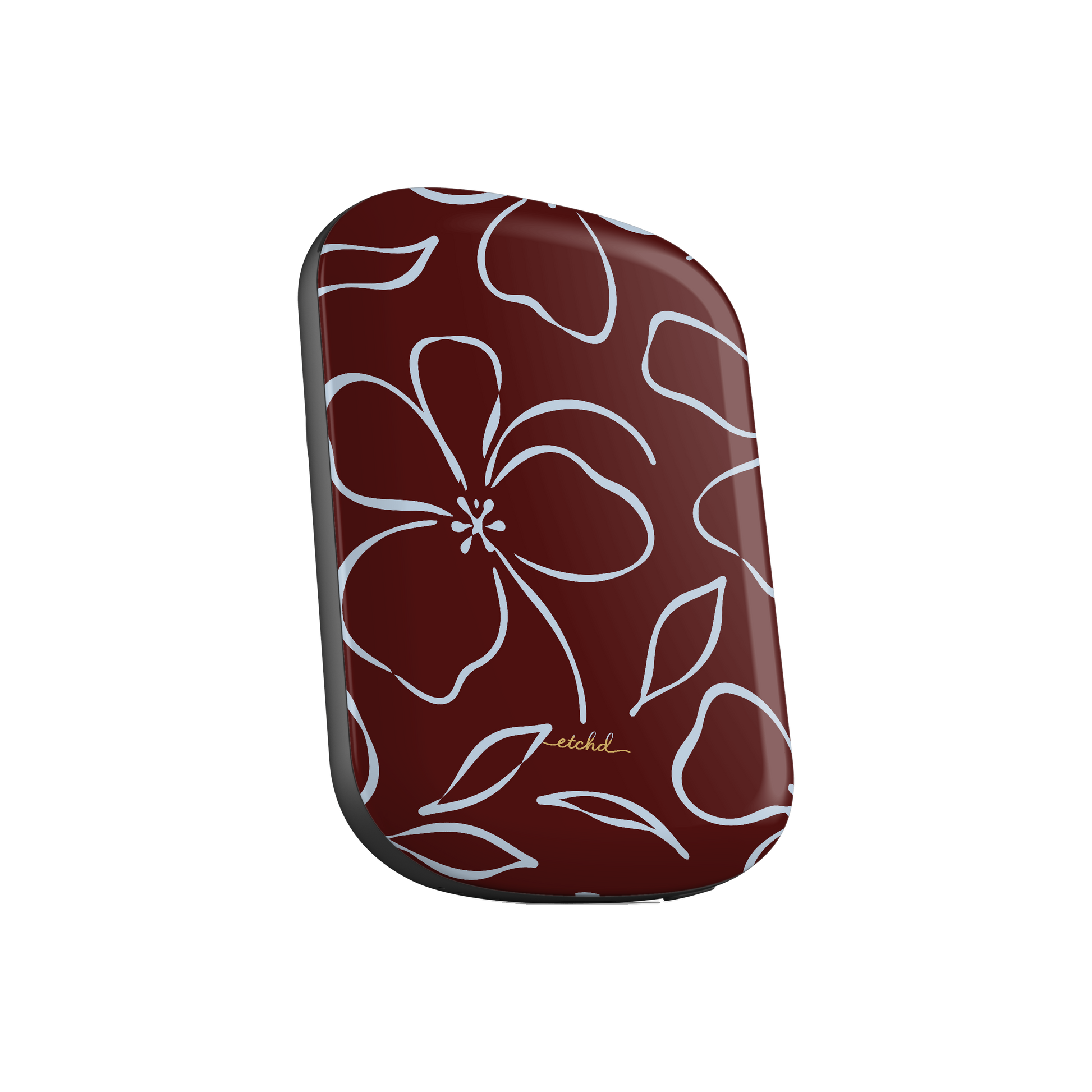 Blue & Cherry Floral Magnetic Powerbank by etchd, view 2