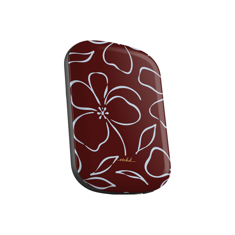 Blue & Cherry Floral Magnetic Powerbank by etchd, view 2