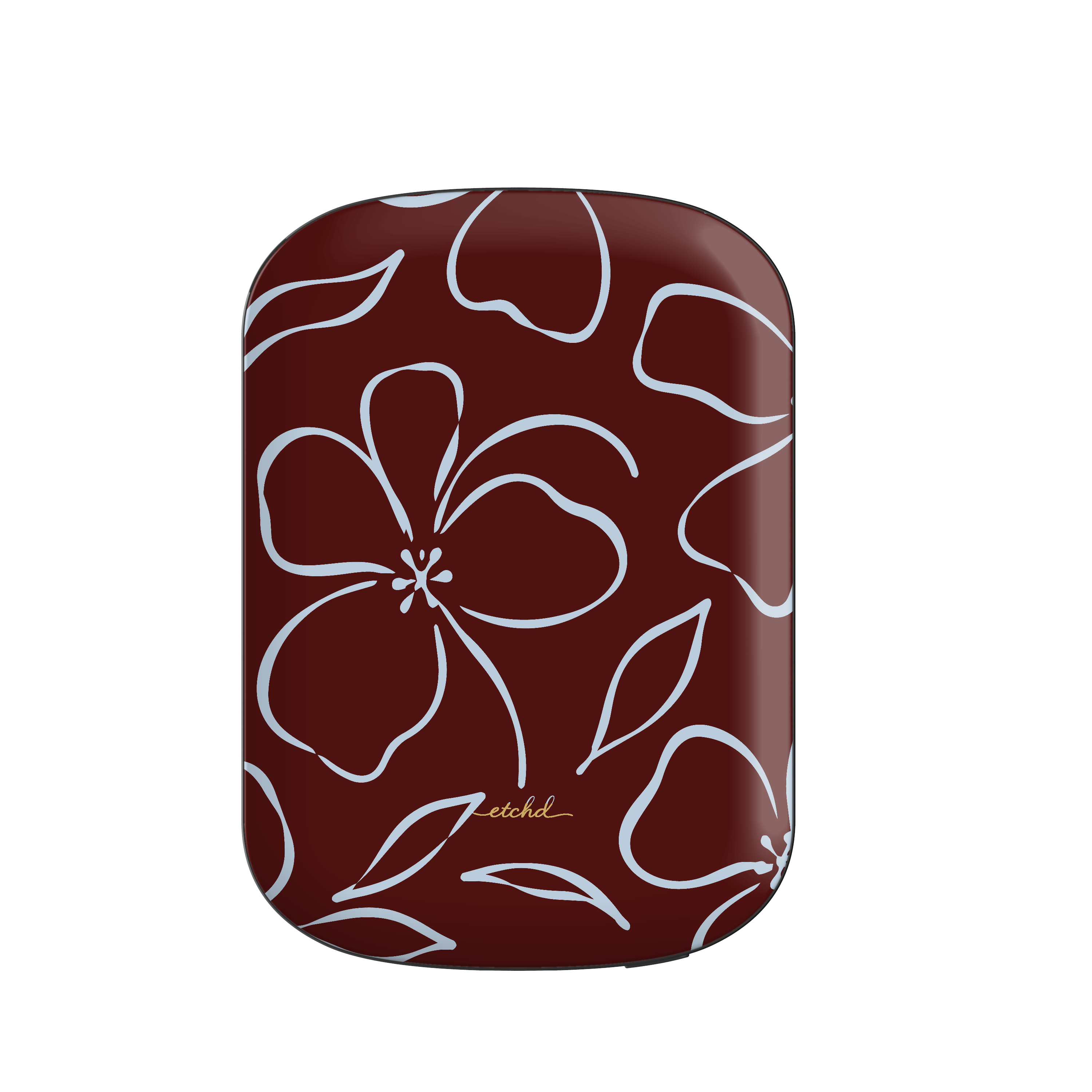 Blue & Cherry Floral Magnetic Powerbank by etchd