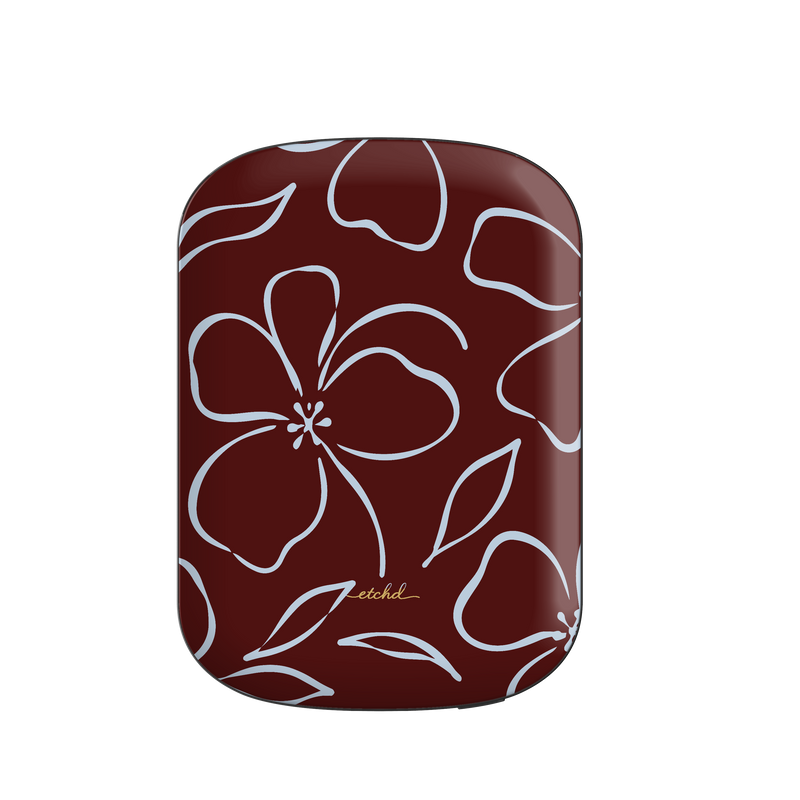 Blue & Cherry Floral Magnetic Powerbank by etchd
