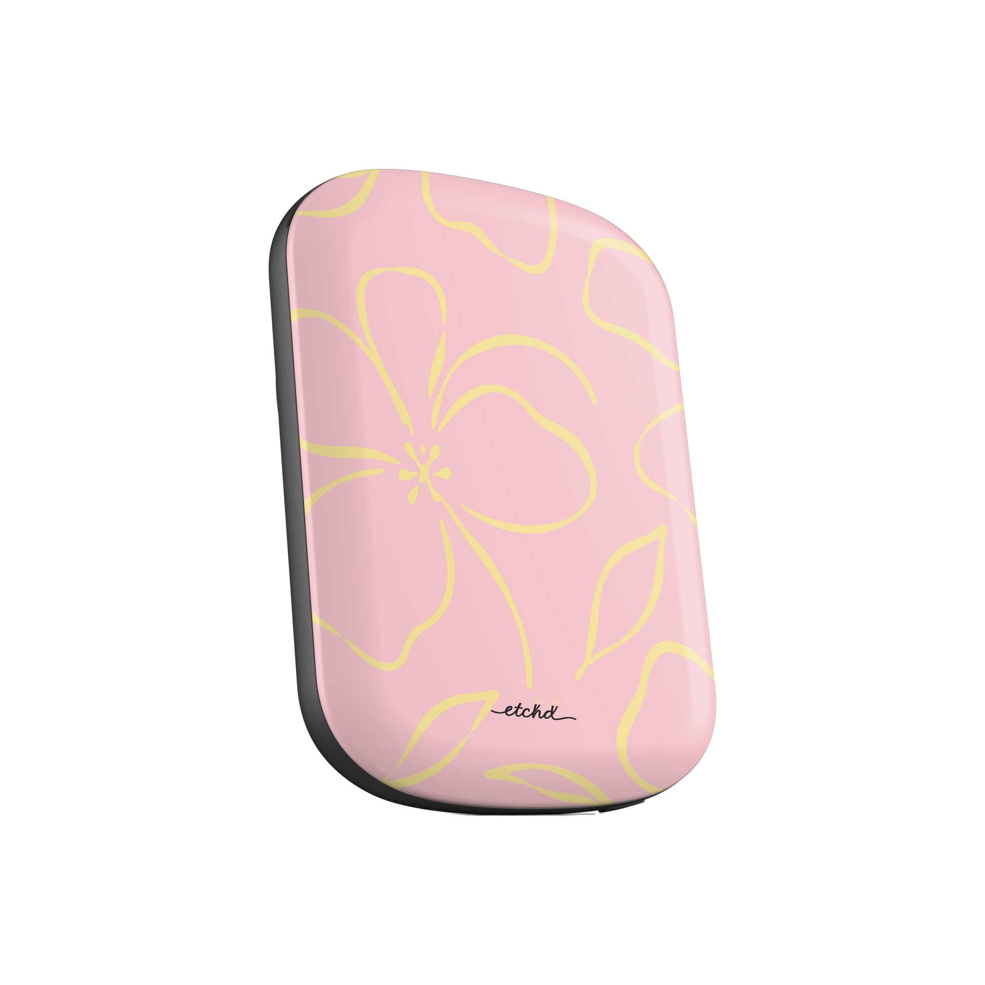 Pink & Butter Floral Magnetic Powerbank by etchd, view 2