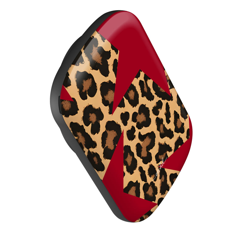 Leopard & Red Stars Magnetic Powerbank by etchd, view 3