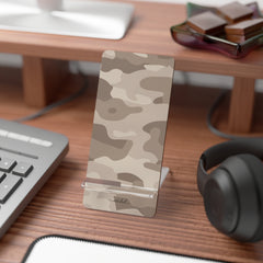 Beige Camo Phone Stand by etchd, view 3