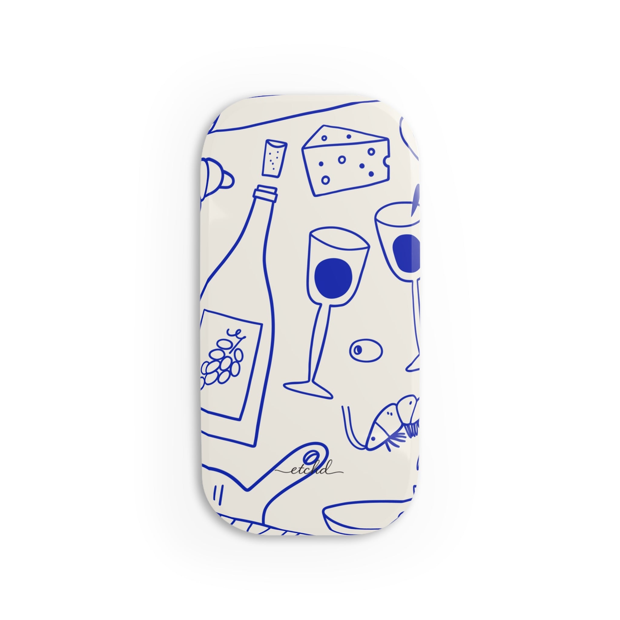 Food Pattern Click-On Phone Grip by etchd