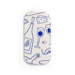 Food Pattern Click-On Phone Grip by etchd