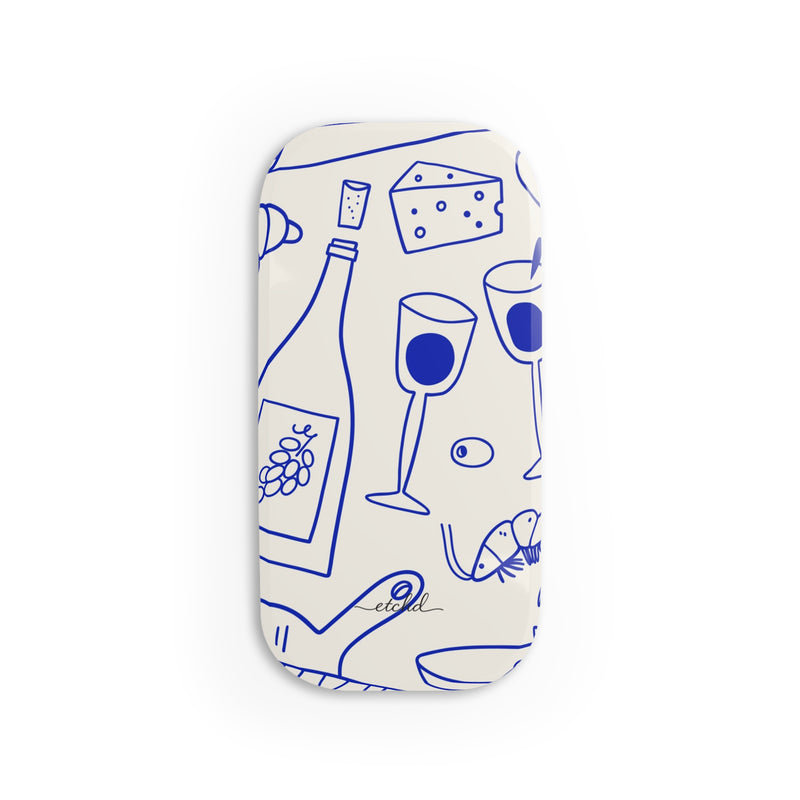 Food Pattern Click-On Phone Grip by etchd