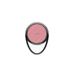 Classic Red & White Striped Diagonal Phone Ring Holder by etchd, view 4
