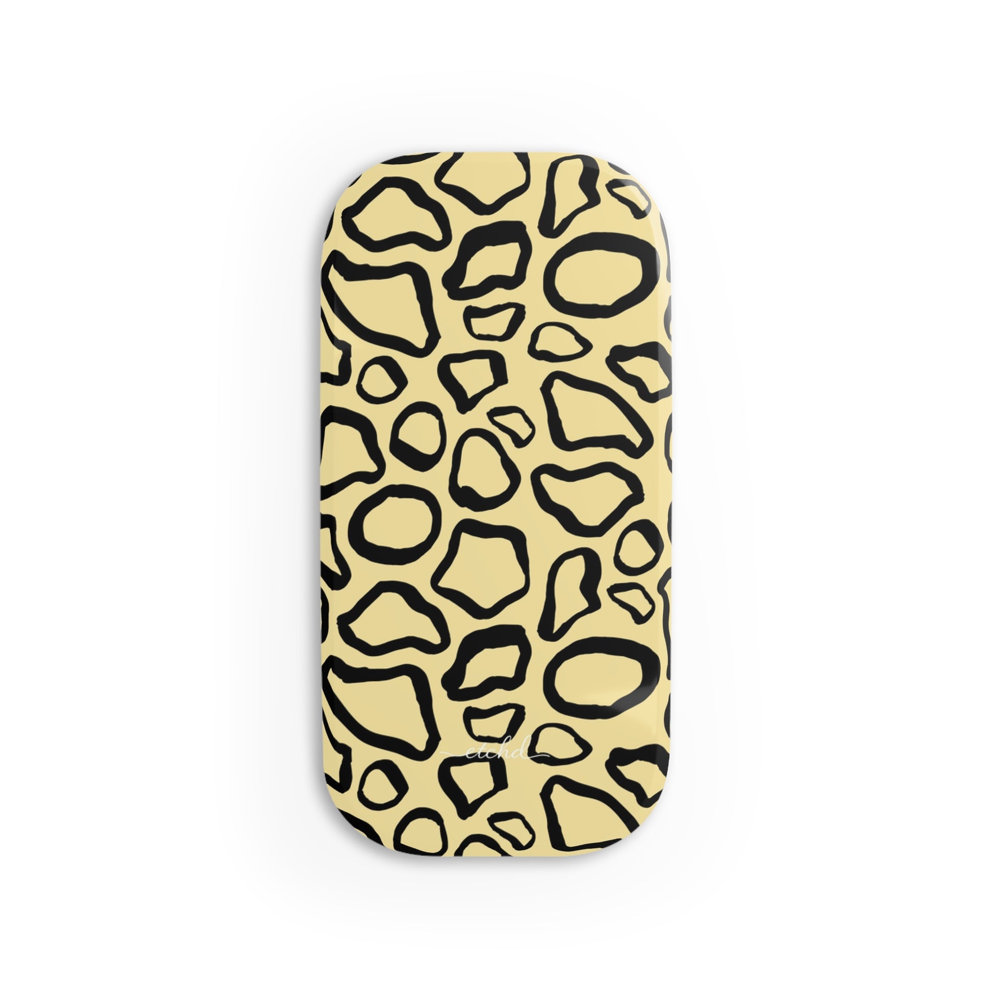 Abstract Print Butter Click-On Phone Grip by etchd