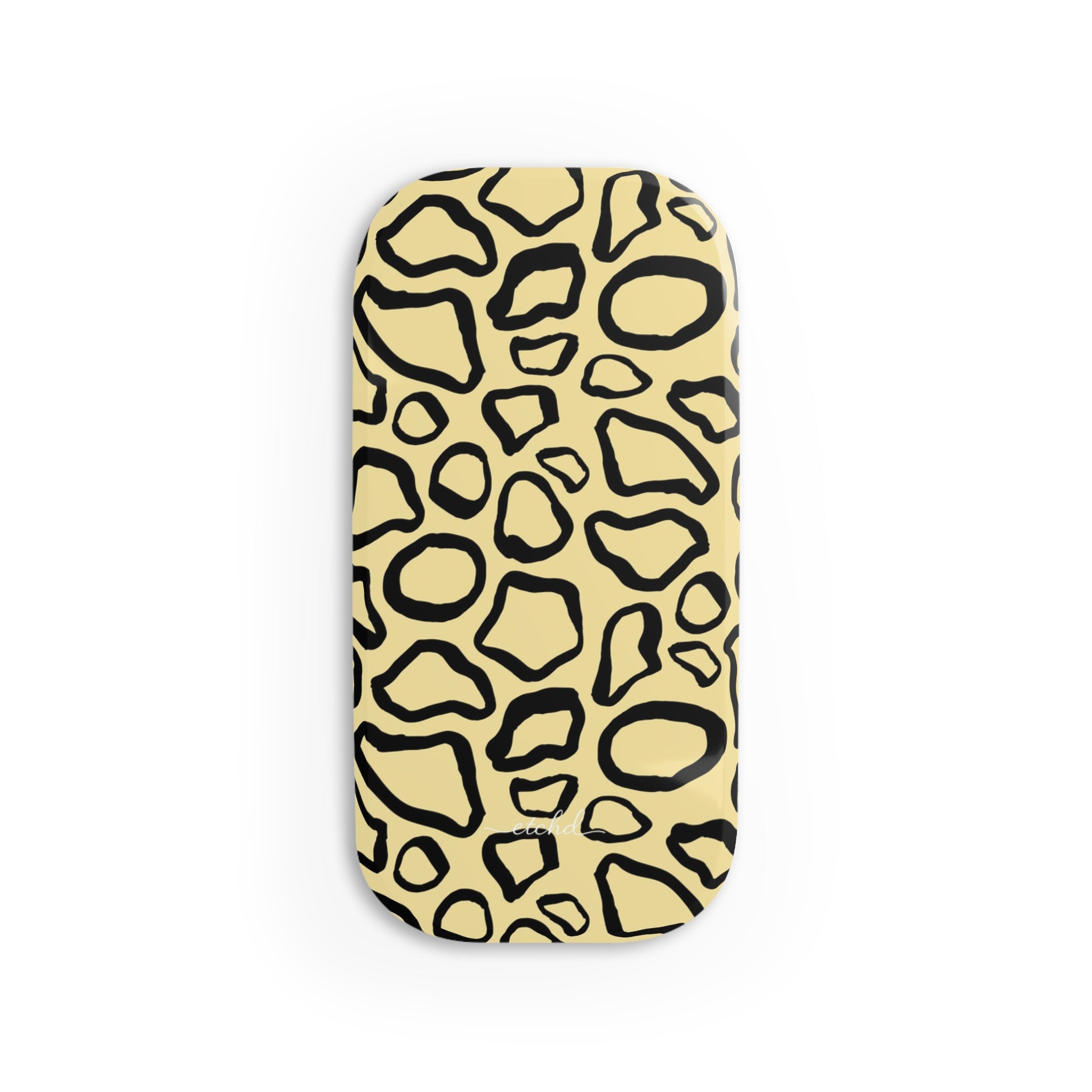 Abstract Print Butter Click-On Phone Grip by etchd