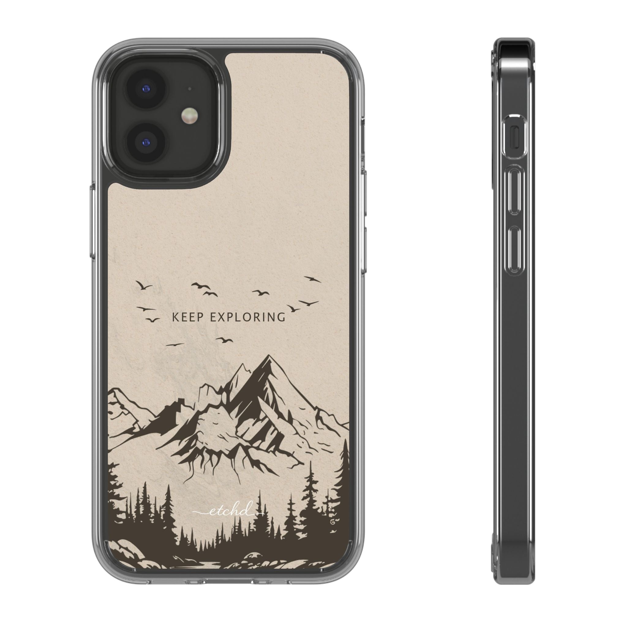 Explorer Clear Phone Case by etchd, view 2