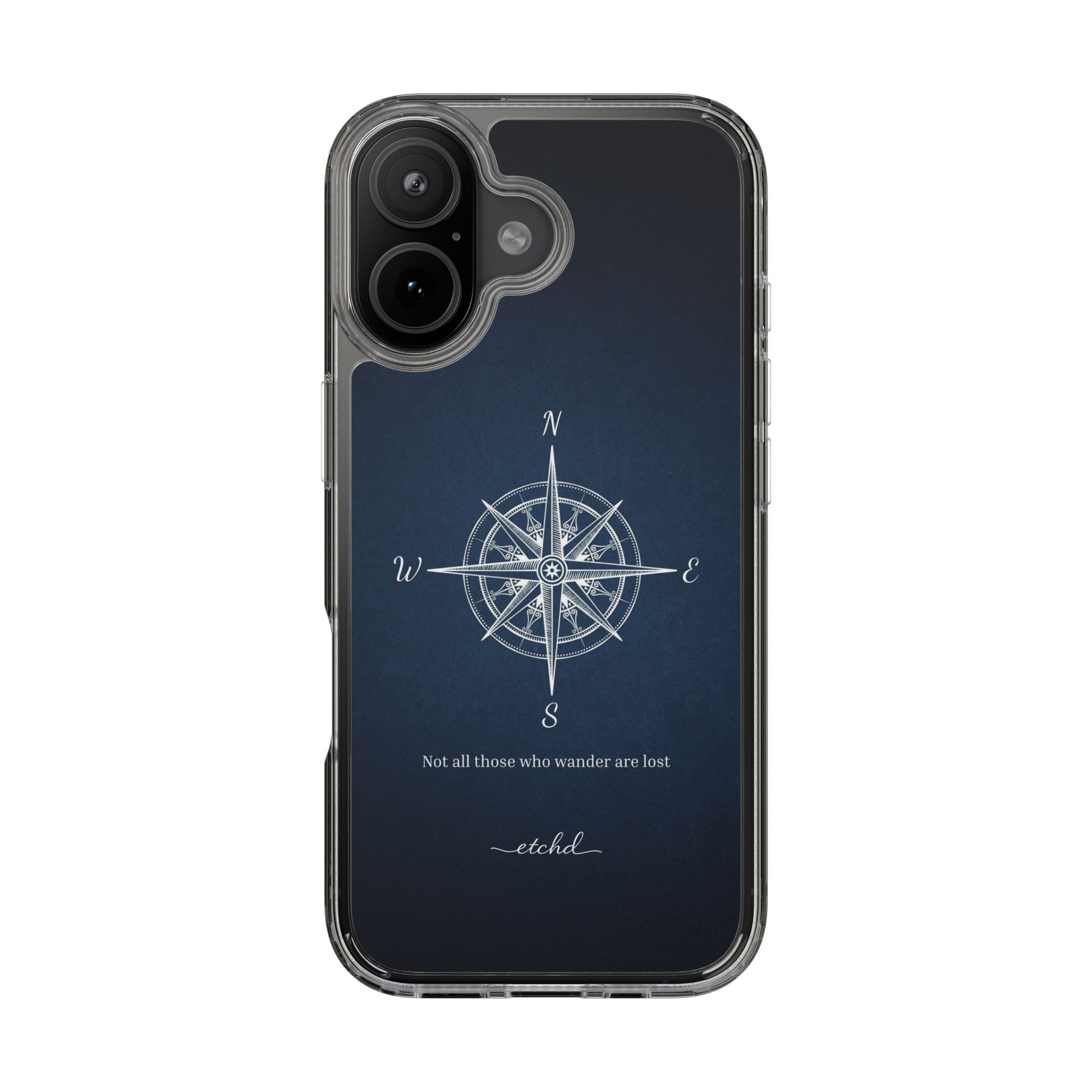 Compass Clear Phone Case by etchd, view 24