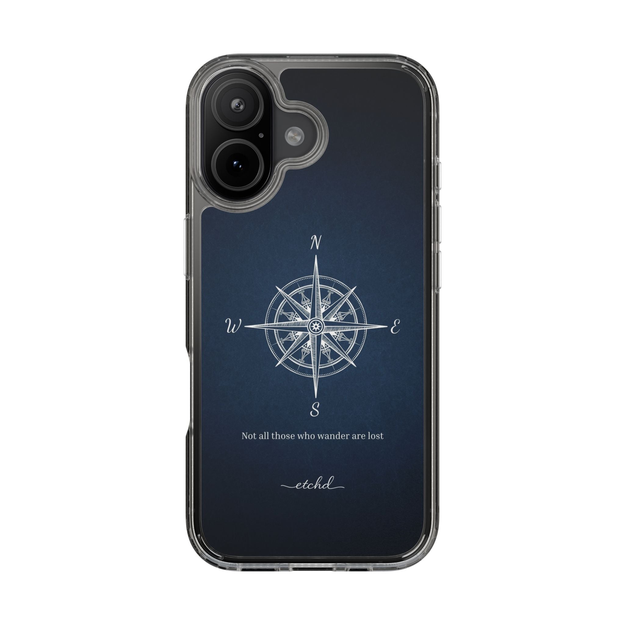 Compass Clear Phone Case by etchd, view 24
