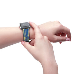 Butter & Cobalt Gingham Smartwatch Strap by etchd, view 11