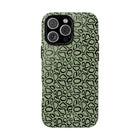 Abstract Print Sage Phone Case