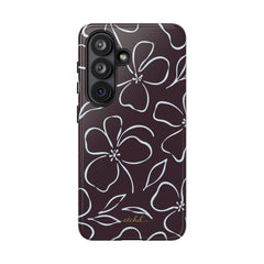 Plum & Blue Floral Phone Case by etchd, view 61