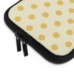 Butter Polka Dot Laptop Sleeve by etchd, view 12