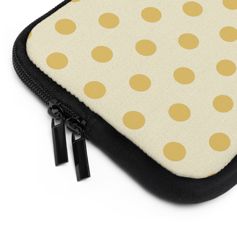 Butter Polka Dot Laptop Sleeve by etchd, view 12